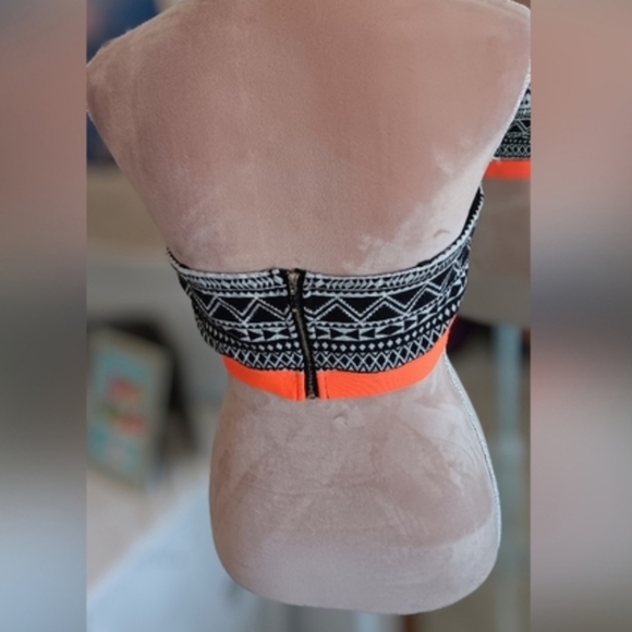 Festival Swim & Top Bundle | Forever 21 Floral Cutout + Aztec Bandeau - Picture 13 of 16